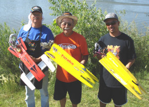 The Top 3 Finishers in A OUTBOARD HYDRO
