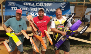 The Top 3 Finishers in GX 1 Outrigger