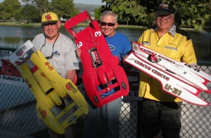 The Top 3 Finishers in 1/10TH SCALE MODERN HYDRO