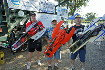 The Top 3 Finishers in GX-1 Sport Hydro