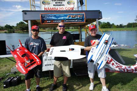 The Top 3 Finishers in 1/10th Scale Modern Hydro