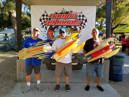 The Top 3 Finishers in Q Sport Hydro