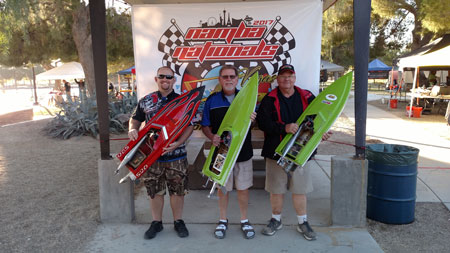 The Top 3 Finishers in Sportman Mono-Exhibition