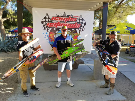 The Top 3 Finishers in Open Twin - Exhibition