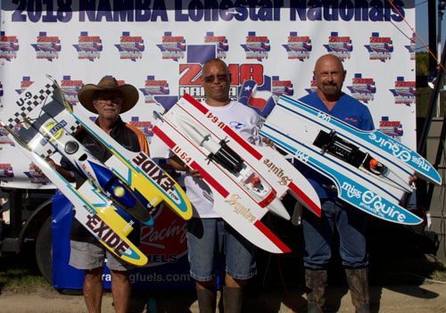 The Top 3 Finishers in Electric 1/8 Scale Unlimited Hydroplane