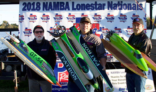 The Top 3 Finishers in Gas Outboard Tunnel