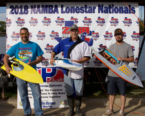 The Top 3 Finishers in Sportsman Mono