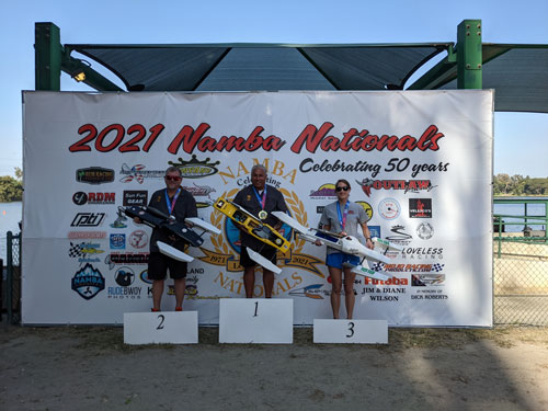 The Top 3 Finishers in G-1 Outrigger