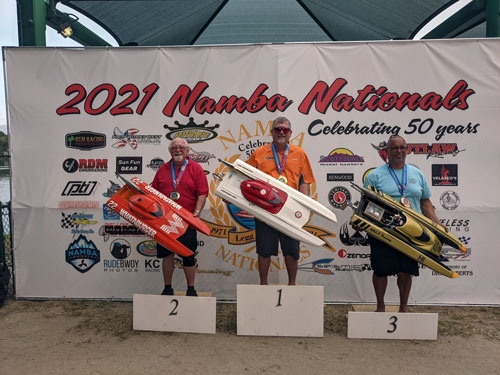 The Top 3 Finishers in G Limited Catamaran
