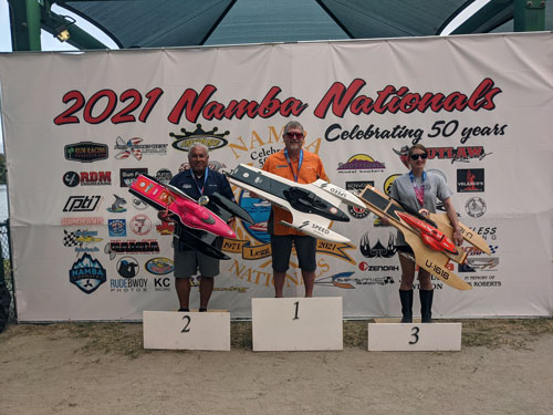 The Top 3 Finishers in GX-2 Sport Hydro