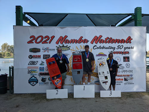 The Top 3 Finishers in Jersey Skiff