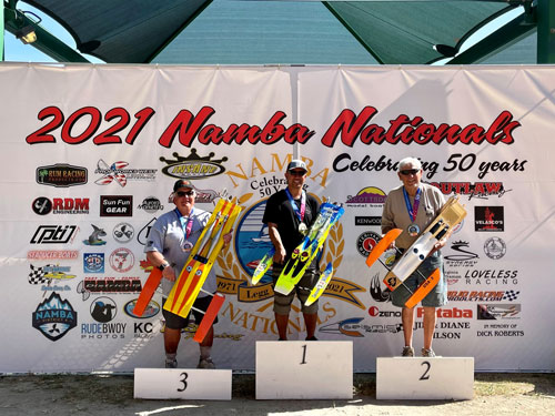 The Top 3 Finishers in Multi Engine Nitro - Exhibition