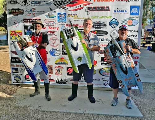 The Top 3 Finishers in G-1 Catamaran