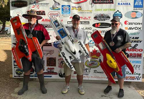 The Top 3 Finishers in GX-2 Sport Hydro