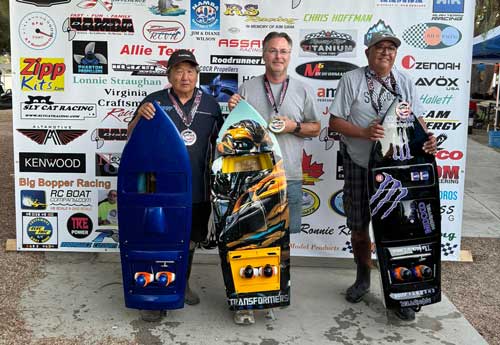 The Top 3 Finishers in Jersey Skiff