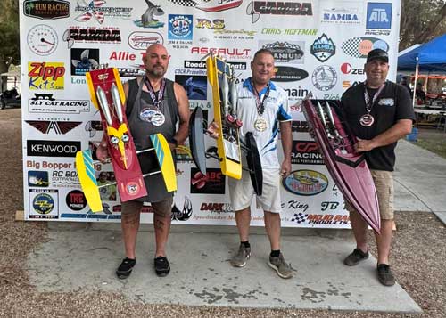 The Top 3 Finishers in Multi Engine Nitro - Exhibition