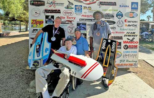 The Top 3 Finishers in Scale Unlimited Hydroplane