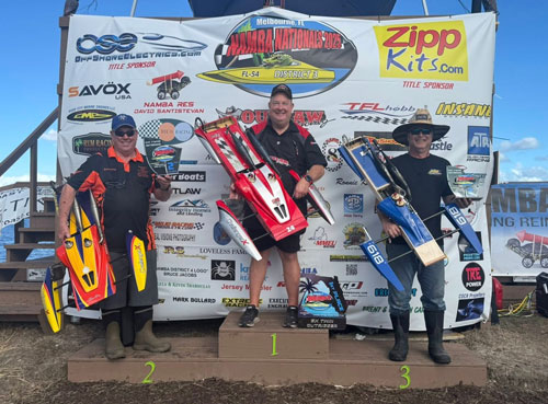 The Top 3 Finishers in GX-Twin Outrigger