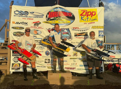 The Top 3 Finishers in Multi Engine Nitro - Exhibition