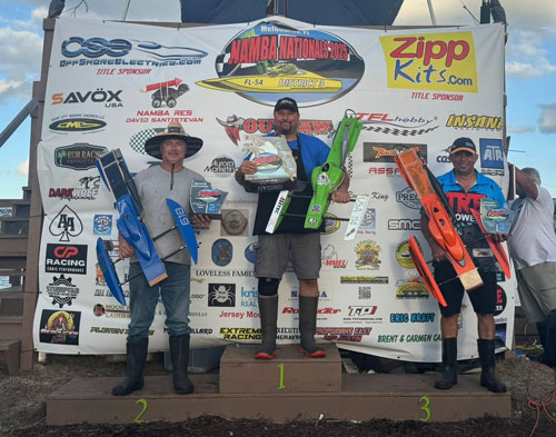 The Top 3 Finishers in Open Hydro